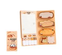 Adhesive Note and Lined Notepads Cartoon Notes Paper Memo Pad for Daily Journaling Planning and Note Taking Strong Gluey Record