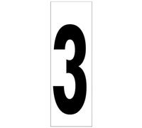 Adhesive number - 46 x 140 mm, size No. 3, ideal for identification, durable and easy to apply on various surfaces.