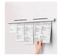 Adhesive Order Holder Strip with Pen Slot for Food Service and Office Organization