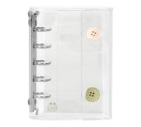 Adhesive Organizer - 9.5x12.5cm Manual Holder, Instant Content Access | Transparent Planner Scrapbook with Clear Cover, Storage Binder Stickers for the