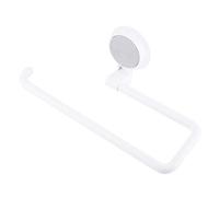 Adhesive Paper Towel Holder, Under Counter Paper Towel Holder Under Cabinet Paper Towel Holder Traceless Sticker Design 360 Degree Rotatable for Hanging Roll Paper, Towel, Bath