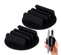 Adhesive Pen Holder | Multifunctional 3 Slots Self-adhesive Silicone Table Stand - Desk Pen Holder,For Clima Quente Hikes Adventures Viagens À Praia Viagem Família Amig