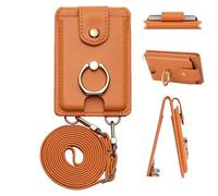 Adhesive Phone Wallet, Pocket Phone Card Holder | Stick Cases - Waterproof Multipurpose Card Holder with 2 Card Slots, Pocket For, with Stand and Co, orange, riferimento alla descrizione, Please