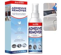 Adhesive Remover 120ml, Sticker Remover Spray with Plastic Scraper Tool, Surface Safe Formula for Cars, Glass and Walls, Fast-Acting Cleaner for Labels, Decals, Tape, Residue and Stubborn Stains