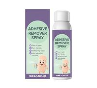 Adhesive Remover Spray, Cleaning No Sting Solution, Gentle 100ml Glue Removal Aid, Functional Hospital Supply, Practical Office Gear, for Sensitive Dry Skin Home Daily Travel Stoma Mastectomy