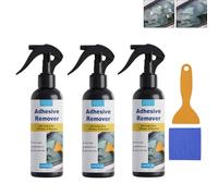 Adhesive Remover Spray, Sticky Stuff Removers Spray with Scraper, Sticker Remover for Easy Removal of Stickers, Labels, Decals, Tape Residue, Chewing Gum Remover 120ml (3PCS)
