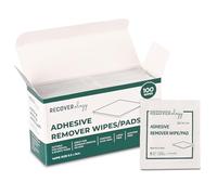 Adhesive Remover Wipes | Pack of 100 Individually Wrapped Sachets | Wipes for Skin that Remove Adhesive Residue from Medical Tape and Sports Tape | Contains Aloe | Acetone Free