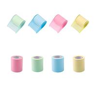 Adhesive Roll Sticky Notes with Dispensers,Craft Tape Dispenser for Scrapbooking,Easy Post Self-Stick Notes Multi Color Posted Notes Style Craft Tape Sticky Memo Sticker Pad for Card Making Crafting