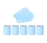 Adhesive Roll Sticky Notes with Tape Dispenser Self-Stick Note Pads with 4 Replaceable Roll Sticky Notes Tearable Style Craft Tape Dispenser Stickers Tape Stationery Supplies for Office Home School