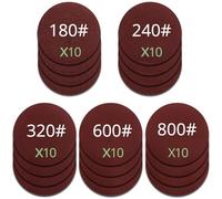Adhesive Sandpaper 2 3 Inch Sandpaper Assortment 60-5000 Grit Interface Buffering Pad Adhesive Sander Disc For Sanding Grinder Polishing Pack Of 50(180-240-320-600-800,3 Inch 75mm)