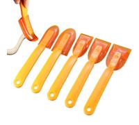 Adhesive Scraper - 5 Piece Extended Tape Removal Tool | Multipurpose Adhesive Sticker Scraper for Wall, Glass, Metal, Stove, Cement, Stone, Kitchen, Garage, Household, Woodworking, Industrial