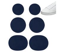 Adhesive Shoe Patches - Back Patch for Sneakers Liner, Patch Insert Fixer | Boot Hole Repair Patch Kit, Shoe Heel Repair No Glue Required, Dark Blue, Se référer au descriptif