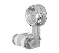 Adhesive Showerhead Mount - Adjustable Grip Holder with Installation Kit | Compact Bathroom Organizer for Easy Setup Durable Support Home Apartment Dorm Hotel Travel Utility