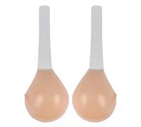 Adhesive Silicone Lift Bra Reusable, Invisilift Bra with Strap and Multifunctional Bra Storage Bag, for Backless Dress (Size : B)