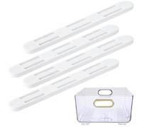 Adhesive Sliders for Cabinets, Adhesive Drawer Slides 4Pcs Smooth & Quiet ABS Sliders for Cabinets Multi-Purpose DIY Friendly Replacement for Dresser, Cupboard & More