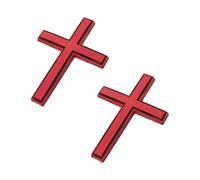 Adhesive Sticker Decal Crosses Metal Emblems Application, A