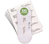 Adhesive Stickers for Wingless Reusable Period Pads & Panty Liners (100-Pack) - Dermatologically Tested Attachment Tape - Non-Irritating Sticky Strip - Stay-Put - No Residue After Washing - Made in EU