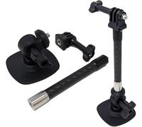 Adhesive Sticky Camera Mount and Extension Pole Suitable For GoPro Go Pro Insta 360 Action Cam Flexible Rubber Bendable Curved Surface Mounting for Cycle and Motorcycle Helmet Mud Guard Petrol Tank