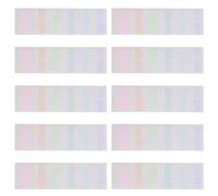 Adhesive Tabs for Notebooks, Writable and Repositionable Sticky Indexes, Book Flags, Sticky Page Markers, 3 Size Clear Memo Pads