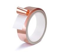 Adhesive Tape 10meter Adhesive Conductive Copper Foil Tape 8/20/30/50mm Shield Eliminate EMI Anti-Static Single-Sided Repair Thick0.06mm(20mm)