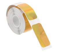Adhesive Thermal Printer Label 15x35mm Holographic Golden | Thermal Paper, Self-Adhesive Roll, Smudge-Free Continuous Printing, for Office Inventory Tags and USB Drives