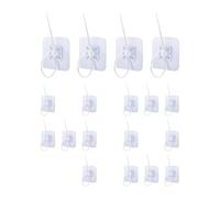 Adhesive Towel Hooks - Pack of 40 Clear & Durable Hooks for Gluing No Drilling | Storage Hooks for Home, for Window Decorations, Wardrobe, Washroom, Changing Room, Home, Home, Children