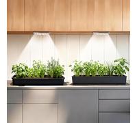 Adhesive Under Cabinet LED Grow Light with Timer, Full Spectrum Sun-Like Puck Design for Indoor Plants Shelves, Warm White