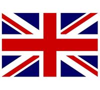 Adhesive Union Jack Flag Decals/Stickers or UK Flags Stickers (Red & Blue, 10 Decals (60 x 40 mm)) #Y1012 StickersLimited
