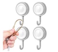 Adhesive Wall Hooks, 4 x 360 Degree Rotating Adhesive Hooks for Kitchen | Home Supplies for Kitchen, Bathroom, Home, Garden, Cottage, Beach, Cabin, Bedroom, Lakeside Summer, M Hook
