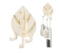 Adhesive Wall Hooks | Heavy Duty Space Saving Organizer - Wall Mounted Coat Rack for Clothes | for Coats, Caps, Keys, Scarves, Bags, Entryway, Bedroom, Bathroom