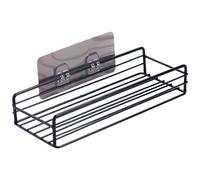 Adhesive Wall Shelf Organizer - Bathroom Rack Basket, Shower Storage Holder | Waterproof Rustproof Rack, Decorative Mounted Shelving System with No Drilling Installation for Dorm Kitchen