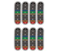 Adhesive Water Bottle Thermometers Strips, Coffee Cup Thermometers Sticker Displays in Degrees for Water Temperature Discoloration Temperature Tester