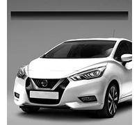 Adhesive Windshield Banner Sunshade Sheet Sticker for Car, Transparent, Black Shades, 130 x 20 cm