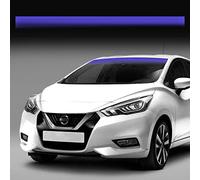 Adhesive Windshield Banner Sunshade Stripe Sticker for Car, Transparent, Blue Shades