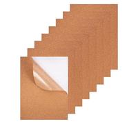 Adhesive Wood Base Covers 1mm Thick 8 Pack Cork Board Tile Note Sheet for DIYer Projects Photo Wall Decoration Supplies Cork Pin Board
