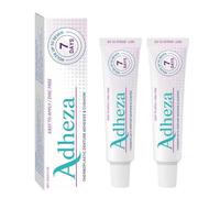 Adheza Dental Adhesive, Adheza Dental, Adheza Denture Fixative, Thermoplastic Denture Adhesive, Strong Hold Cream, Waterproof for Daily Women Men Adults (2pcs)
