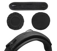 Adhiper Headband Cover & 1 Pair Ear Pad Covers for Skullcandy Crusher Evo, Crusher ANC 2, Hesh Evo, Hesh ANC Headphones, 6mm Thick Headband with Hanging Loop + Ice Silk Ear Covers for 8-11cm Earpads