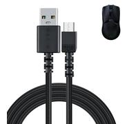 Adhiper Micro USB Charging Cable 1.8M for Razer Viper Ultimate,Basilisk Snake Ultimate,DeathAdder V2 pro,Viper Professional USB Charger Cable with Nylon Braided Cable,Durability Fast Charging(Black)