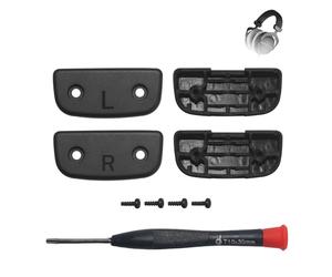 Adhiper Replacement Side Cover Slider for Beyerdynamic DT 770 Pro/DT990 Pro/DT880 Pro/DT770/DT880/DT880 Pro HT/DT790/DT797/HS200 Dyn Headphones,Headband Side Clip Replacement Kit(Black)