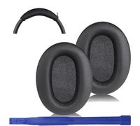 Adhiper WH-CH710N Replacement Earpads Cushions Headband Pad for Sony WH-CH700N, WH-CH710N, WH-CH720N Headphone, Protein Leather Headphone Ear Pads, Silicone Headband Protector(Black)