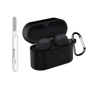 Adhiper XM6 Protective Case Compatible with Sony WF-1000XM6 [New Cleaning Tool Included] Soft Waterproof Silicone Case for WF-1000XM6 Shockproof & Waterproof (Black)