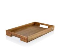 Adhoc Acacia Wood Rectangle Serving Tray - Brown