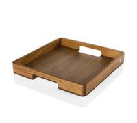 Adhoc Acacia Wood Square Serving Tray - Brown