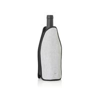 AdHoc Arctic Wine Cooling Sleeve, Fabric Bottle Cooler, Keeps Wine, Champagne, Posecco, and Spirit Bottles Chilled for 2 to 3 Hours, Light Grey