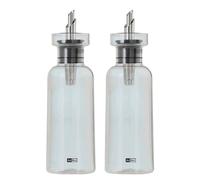 AdHoc AromaPour Glass Oil & Vinegar Bottle Set 300ml - Clear/Grey in Clear AdHoc Clear