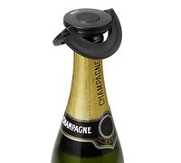 AdHoc Gusto Champagne Prosecco Sparkling Wine Bottle Stopper Seal Cap Black