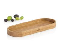 Adhoc Coaster Posto Acacia Wood Oval Tray - Brown