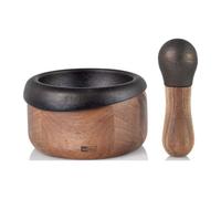 AdHoc Crush Mortar and Pestle 13cm - Black/Brown, Multi