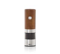 AdHoc iMill, USB Rechargeable Salt/Pepper Mill, Adjustable Coarseness, LED Light, Ceramic Mechanism, Acacia Wood