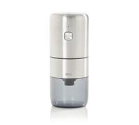AdHoc i.Mill Electric Coffee Grinder, Rechargeable, Adjustable Ceramic and Stainless Steel Mechanism, Easy One-Hand Operation, Self Clean Technology, Mess Free Coffee Container